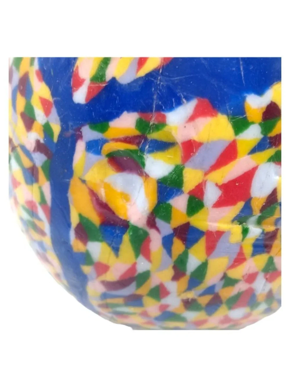 Pop Art Confetti Candle Egg Shaped Unused Multicolors - Picture 9 of 11